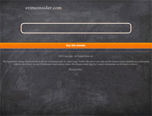 Tablet Screenshot of crimeinsider.com